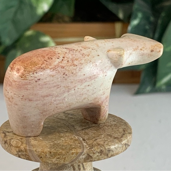Kisii Soapstone Hand Carved HIPPO Figurine Stone Carving Mini Animal Figure 2.4” - Picture 8 of 14